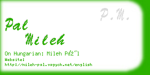 pal mileh business card